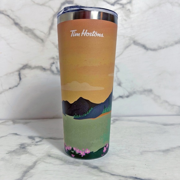 NEW Tim Hortons Alberta Canada Collection Stainless Steel Travel Mug - Picture 3 of 8